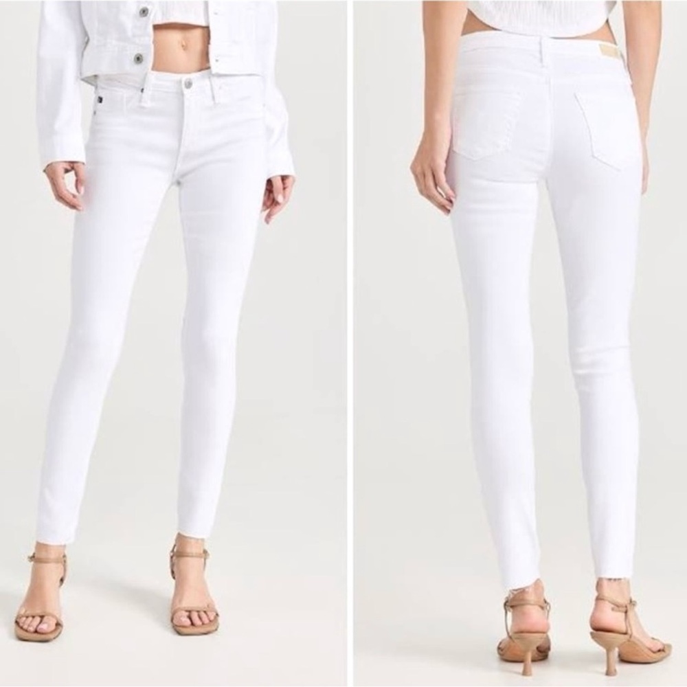 AG Adriano Goldschmied White Skinny Jeans The Legging